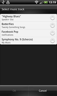 Press the different alarm tones to listen to them.