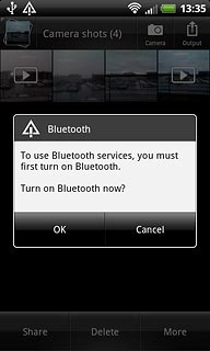 If required, press OK to turn on Bluetooth.
