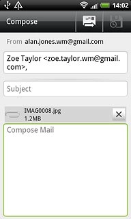 Press the send icon.