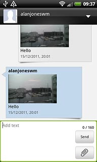 Press Add text.Write the picture message.