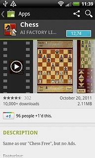 To buy an application:Press the price.