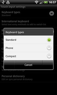 Press Standard, Phone or Compact.