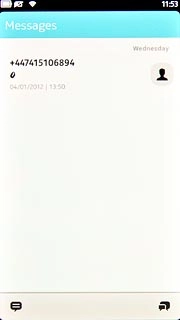 Press the required sender.