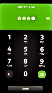 Key in your PIN and press OK.