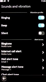 Press Message alert tone.