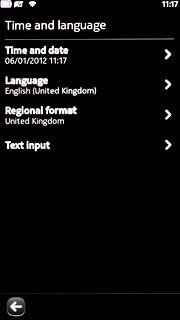 Press Time and date.