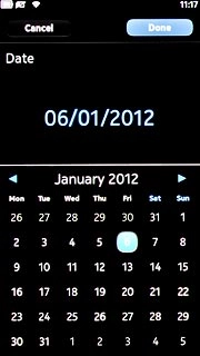 Press the required date.