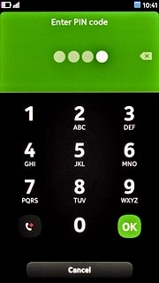 Key in your current PIN and press OK.