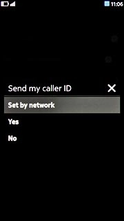 Press Set by network, Yes or No.