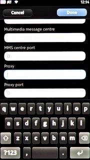 Press the field below Proxy and key in 10.202.002.060