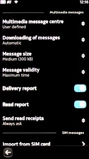 Press Downloading of messages.