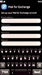 Press the field below Username and key in the username for the server.