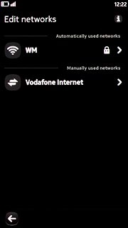Press the required data connection.