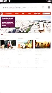 Press the menu icon.