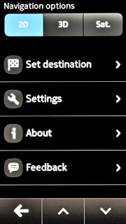 Press Set destination.