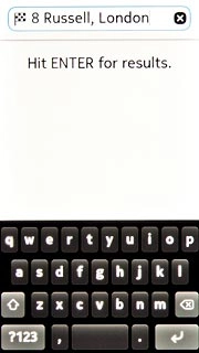 Key in the required destination and press Enter.