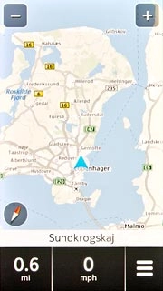 Press the menu icon.