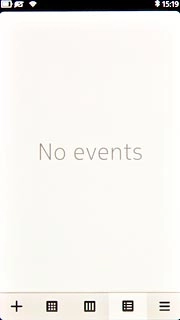 To see a list of all appointments:Press the task view icon.