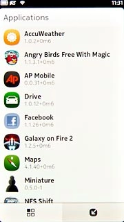 Press the updates icon.