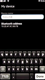 Key in the required name and press Done.