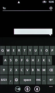 Press once on each letter to write the required word.A number of words based on the letters you've keyed in are displayed.