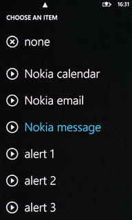 Once you've found a message tone you like, press the required message tone.