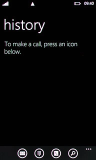 Press the keypad icon.