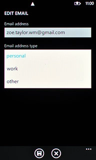 Press the required email type.