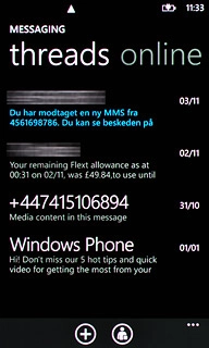 Press the dots in the bottom right corner of the display.