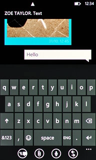 Press the send icon.