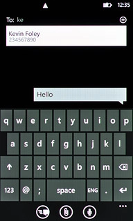 Press the required contact.