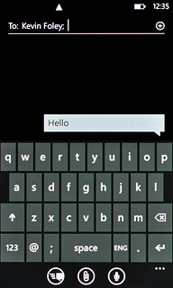 Press the send icon.