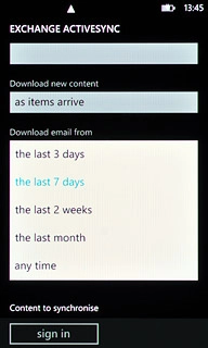 Press the required period or any time.