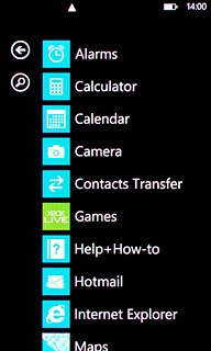 Press the required email account.