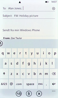 Press the send icon.
