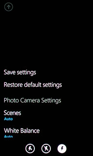 Press the flash icon.