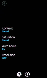 Press the video light icon.