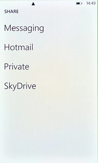 Press the required email account.An email message containing the picture or video clip is created.Key in the first letters of the required contact.Matching contacts are displayed.