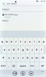Press the send icon.