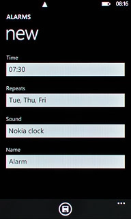 Press the field below Name and key in the required name.
