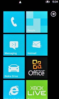 Press arrow right to access the main menu.