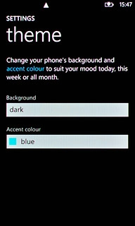 Press the field below Background.