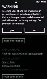 Press yes to accept.