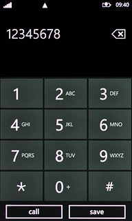 Key in the required number and press call.