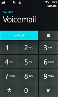 Press end call to end the call.
