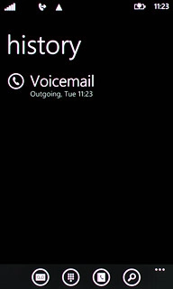 Press the dots in the bottom right corner of the display.