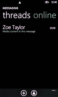 Press the required sender.