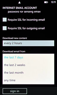 Press the required period or any time.