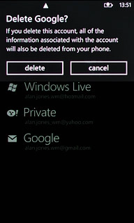 Press delete to confirm.