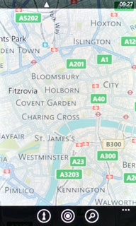 Press and hold the required destination.